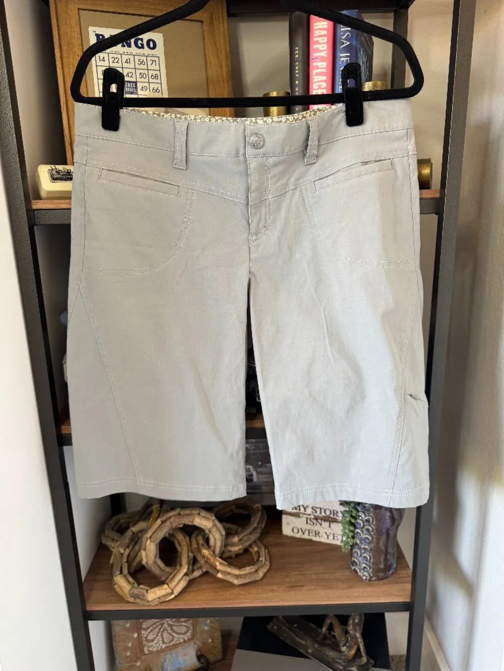 Athleta Olive Bermuda/Hiking Short - Size 12 - Picture 1 of 4